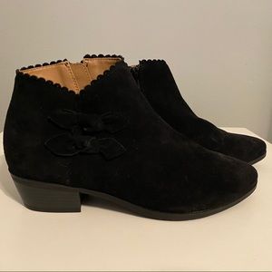 Jack Rogers Black Suede Booties